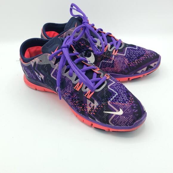 Nike Free 5 TR Fit 4 Athletic Running Shoes Purple Pink 629832-402 Womens Size 7 - Picture 3 of 9